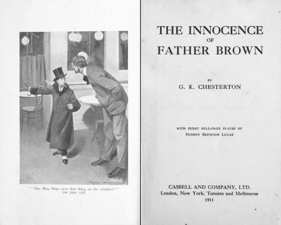 Illustration der Originalausgabe von 'The innocence of Father Brown'
